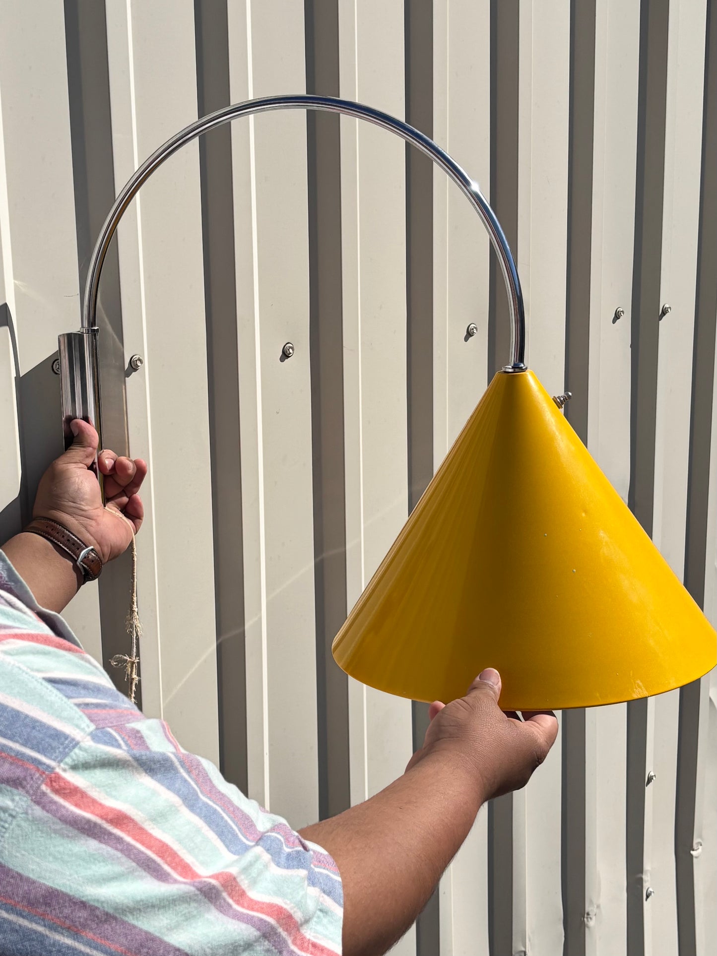 Space Age Wall Hanging Adjustable Lamp