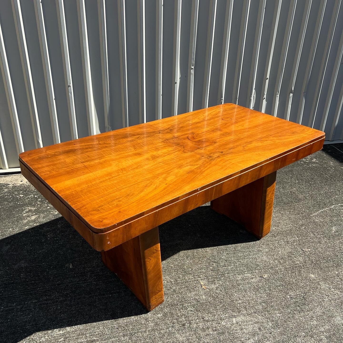 Art Deco Burl Wood Dining Table