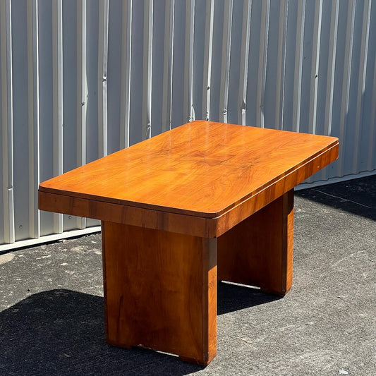 Art Deco Burl Wood Dining Table