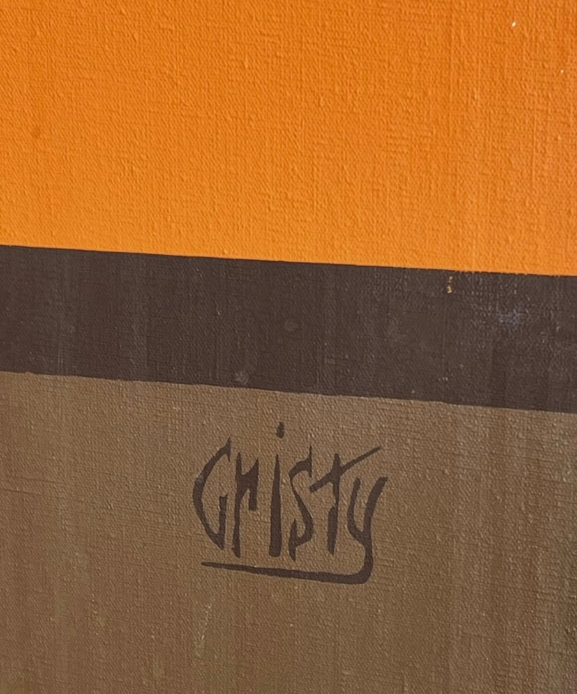 Original 1970s Oil on Canvas Signed “Cristy”