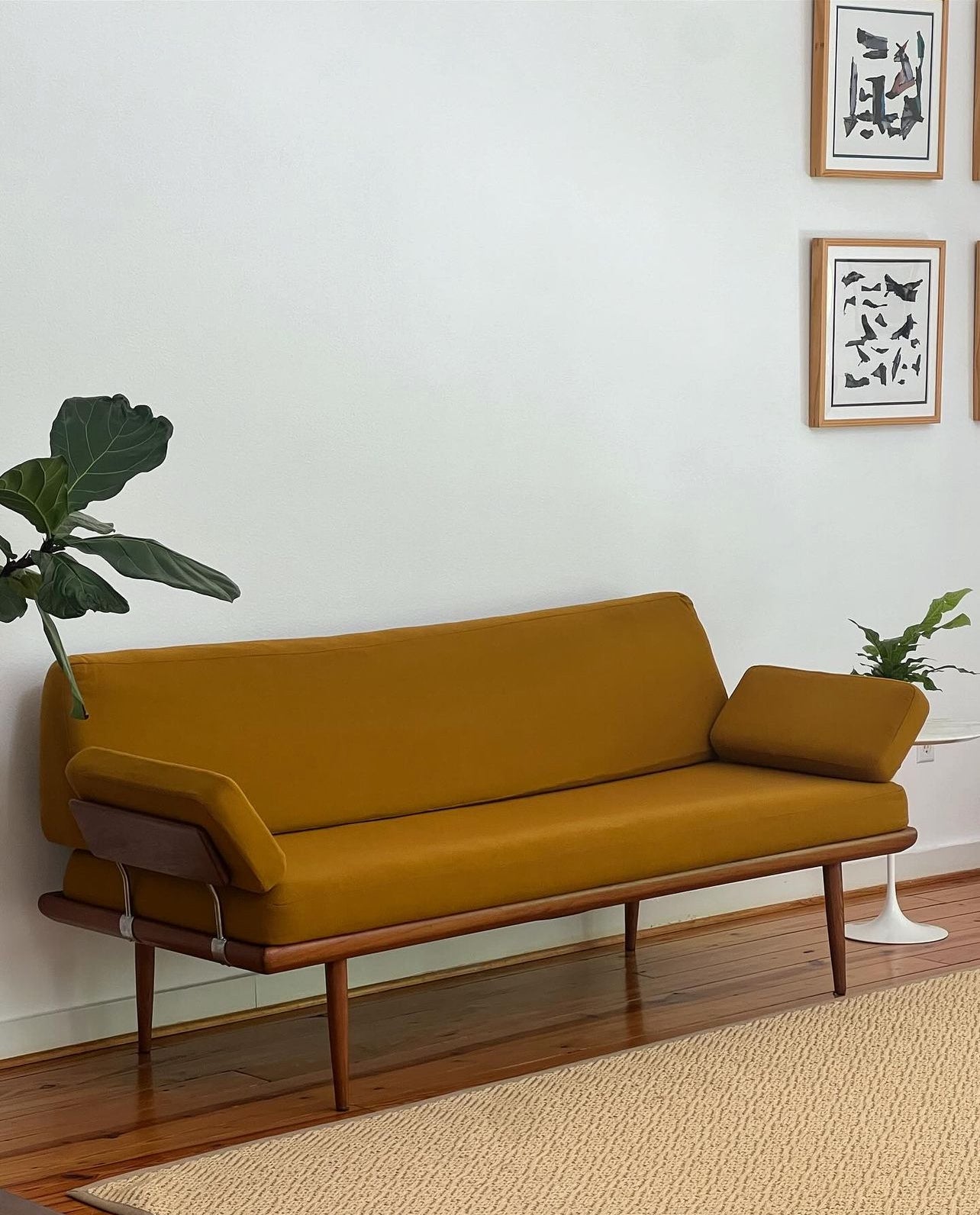 MID CENTURY MODERN MINERVA SOFA DAYBED BY PETER HVIDT & ORLA HØLGAARD-NIELSEN