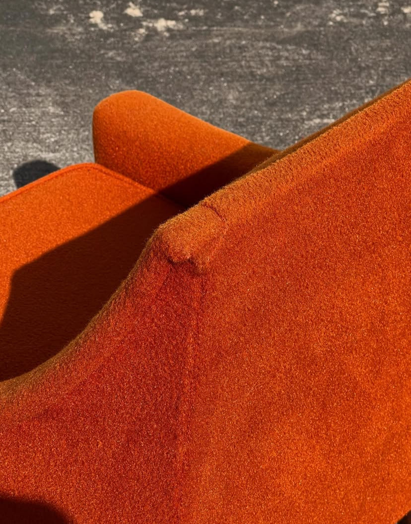 Mid Century Modern Orange Lounge Chair