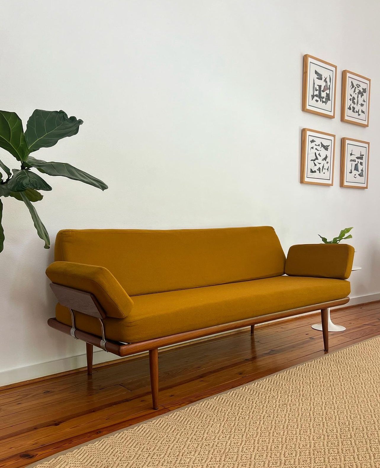 MID CENTURY MODERN MINERVA SOFA DAYBED BY PETER HVIDT & ORLA HØLGAARD-NIELSEN